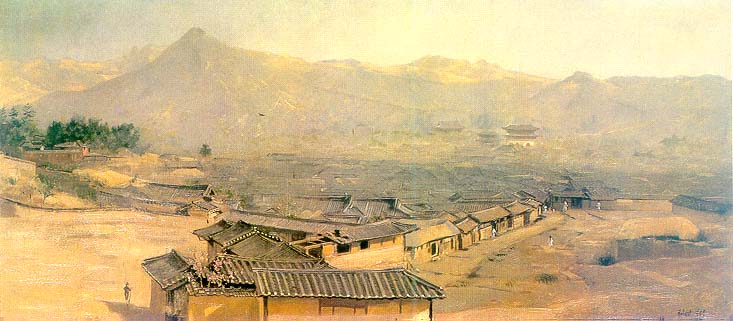 Seoul_scenery-Hubert_Vos-1898